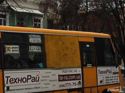 Одесские маршрутки - с фанерками вместо окон (ФОТОФАКТ)