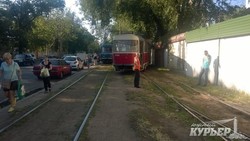 В Одессе сошел с рельс трамвай (ФОТО)