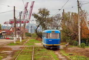 Из-за строительства дороги в селе Бурлачья Балка, один из одесских трамваев временно не ходит