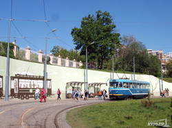 Из Аркадии по новому маршруту в центр Одессы отправился ретро-трамвай (ФОТО)