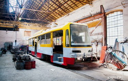 В Одессе продолжается собственное производство низкопольных трамваев (ФОТО)