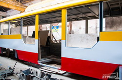В Одессе продолжается собственное производство низкопольных трамваев (ФОТО)