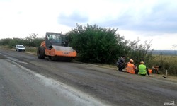 На трассе Одесса-Рени пробки: идет ремонт дорожного полотна (ФОТО)