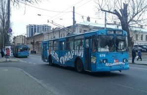 В Одессе не ходят некоторые троллейбусы