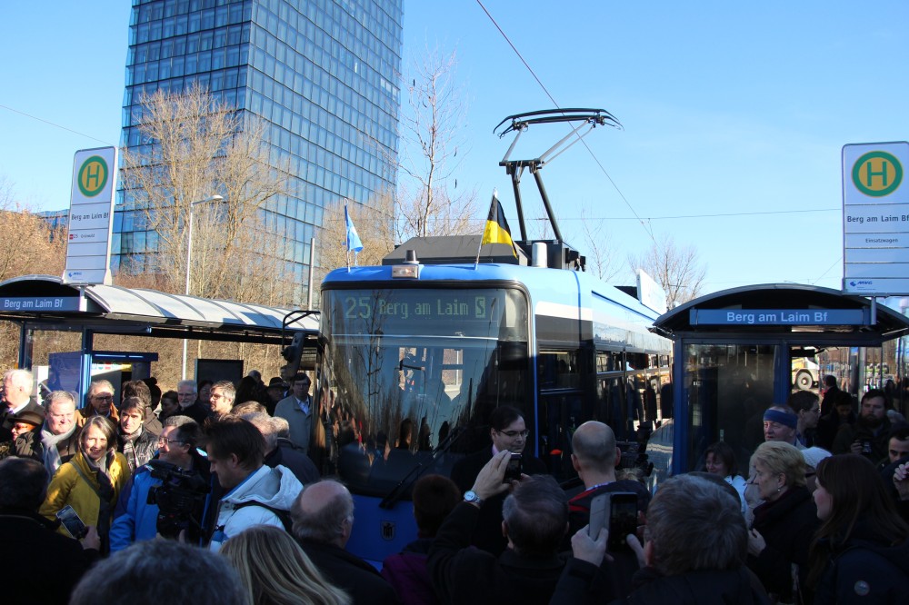 Трамвайное открытие в Мюнхене