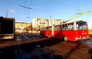 В Белую Церковь поставлены 4 подержанных троллейбуса-"гармошки" из Будапешта