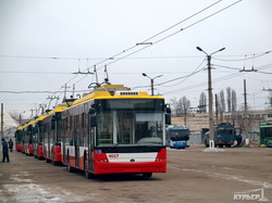 Еще пять новых троллейбусов выходят на маршруты Одессы (ФОТО)