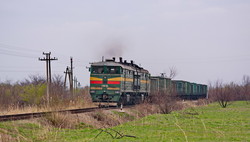 Грузовой поезд около Рени