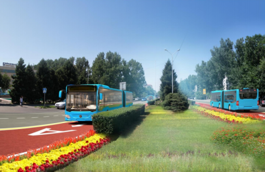 В бывшей столице Казахстана начинают строить дороги для скоростного автобуса