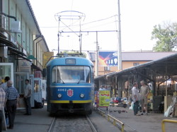 В Одессе трамвай раньше заезжал на базар (ФОТО)