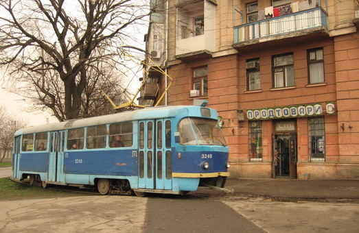 Фото дня: одесский трамвай на Дальних Мельницах