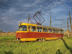 Фото дня: конечная одесского "камышового" трамвая у лимана