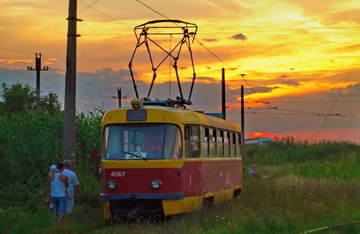 Фото дня: конечная одесского "камышового" трамвая у лимана