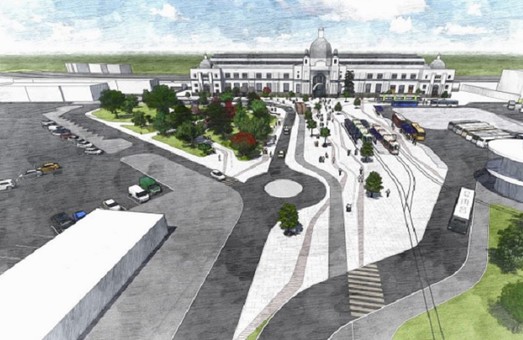 Как во Львове будут реконструировать Дворцовую площадь у вокзала (ФОТО)