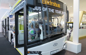 В Таллине начались испытания электробуса Solaris