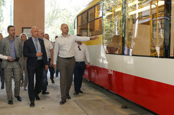 В Одессе презентовали восьмой по счету новый трамвай собственной сборки