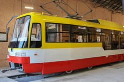 В Одессе презентовали восьмой по счету новый трамвай собственной сборки
