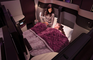 Самолеты Qatar Airways оборудовали двуспальными кроватями