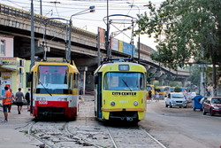 Фото дня: новые одесские трамваи на улицах города