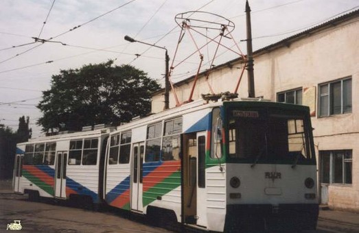 Фото дня: оригинальный рижский двухсекционный трамвай в Одессе