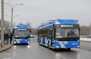 В Санкт-Петербурге вышли на маршрут первые троллейбусы с увеличенным автономным ходом от аккумуляторов
