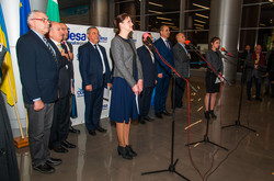 Как в Одессе встречали первый авиарейс из столицы Болгарии (ФОТО)