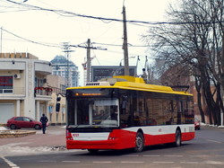 Фото дня: новые троллейбусы "Богдан" на улицах Одессы