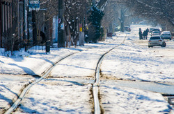 Как в Одессе на Слободке трамвайные пути ремонтировали (ФОТО)