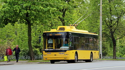 Фото дня: троллейбусы Киева и майская зелень