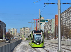 В Санкт-Петербурге запустили первый маршрут частного концессионного трамвая (ФОТО)