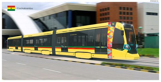 В одном из городов Боливии начинают строить линию скоростного трамвая