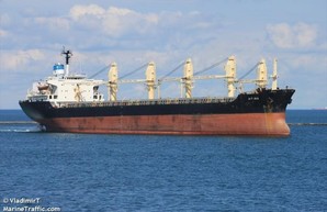 В порту под Одессой разружают судно с рекордной партией фруктов