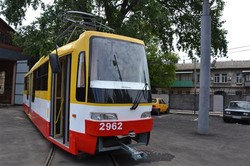 В Одессе изготовили еще один новый трамвай (ФОТО)