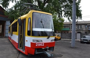 В Одессе изготовили еще один новый трамвай (ФОТО)