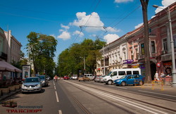 В Одессе снова пошли трамваи по Преображенской и Софиевской (ФОТО)