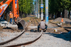 Как в Одессе ремонтируют конечную трамвая на Черемушках (ФОТО)