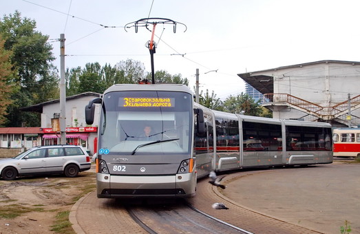 В Киеве завершены поставки всей партии низкопольных трамваев "Электрон"