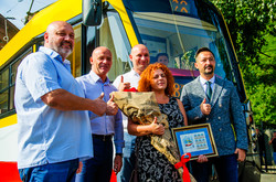 Новый одесский трамвай получил имя "Одиссей" (ФОТО)
