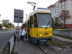 Во Львове на маршрут выехал первый трамвай из Берлина
