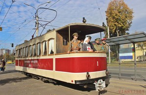 В Виннице все желающие могли прокатиться на ретро-трамвае
