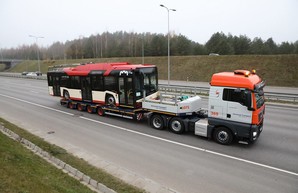 В Вильнюс уже прибыл первый троллейбус «Solaris Trollino IV 12»