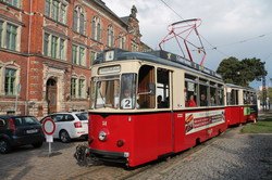Трамвайный музей на улицах Наумбурга