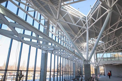 В Запорожье показали, как идут работы по строительству нового терминала в аэропорту
