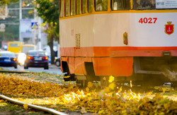 Одесские трамваи во время золотой осени (ФОТО)