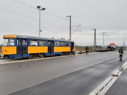 Пожарникам Лейпцига подарили трамвай