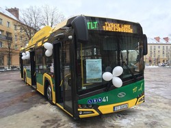 В польском городе Тыхы начали работу новые троллейбусы «Solaris Trollino 12»