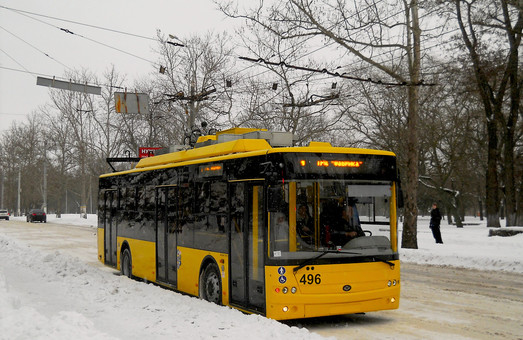 Все четыре троллейбуса «Богдан» уже работают на троллейбусных маршрутах Херсона