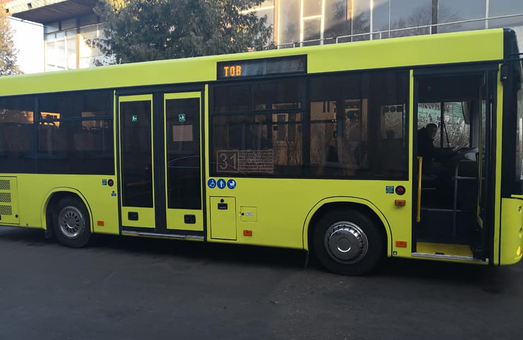 Во Львове на маршрутах тестируют белорусский автобус МАЗ206