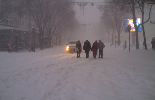 На Одессу и область идет непогода с метелью, снегом и обледенением