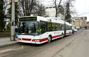 В Ивано-Франковске представили троллейбус «Volvo» в городской ливрее